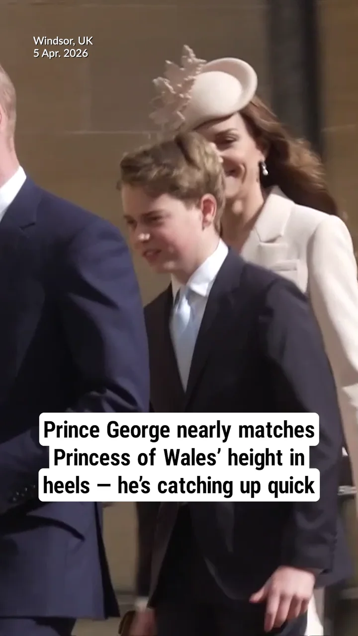 Prince George nearly matches Princess of Wales’ height in heels — he’s catching up quick