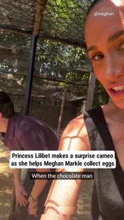 Princess Lilibet makes a surprise cameo as she helps Meghan Markle collect eggs