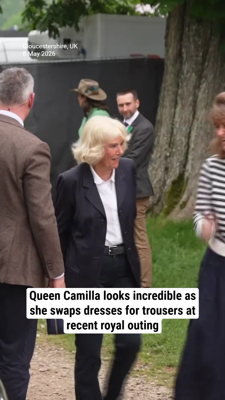 Queen Camilla looks incredible as she swaps dresses for trousers at recent royal outing