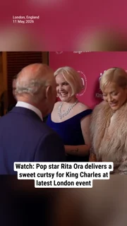 Watch: Pop star Rita Ora delivers a sweet curtsy for King Charles at latest London event