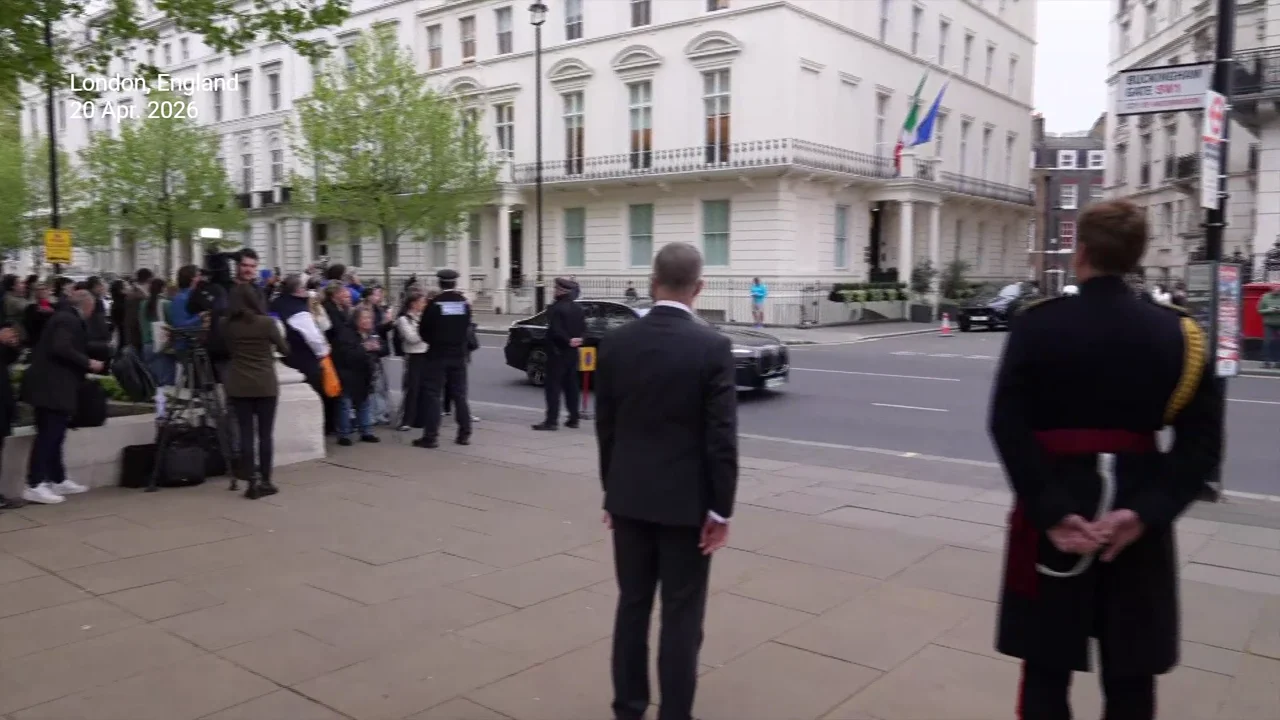 Watch King Charles get greeted by Lady Sarah Chatto with two kisses and the perfect curtsy