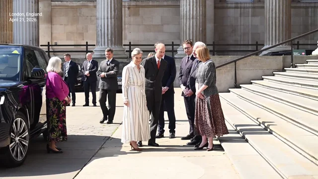Watch Duchess Sophie does a graceful curtsy for Queen Camilla at recent event