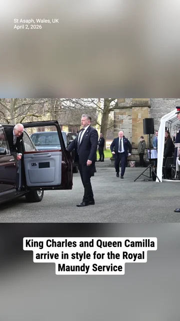 King Charles and Queen Camilla arrive in style for the Royal Maundy Service