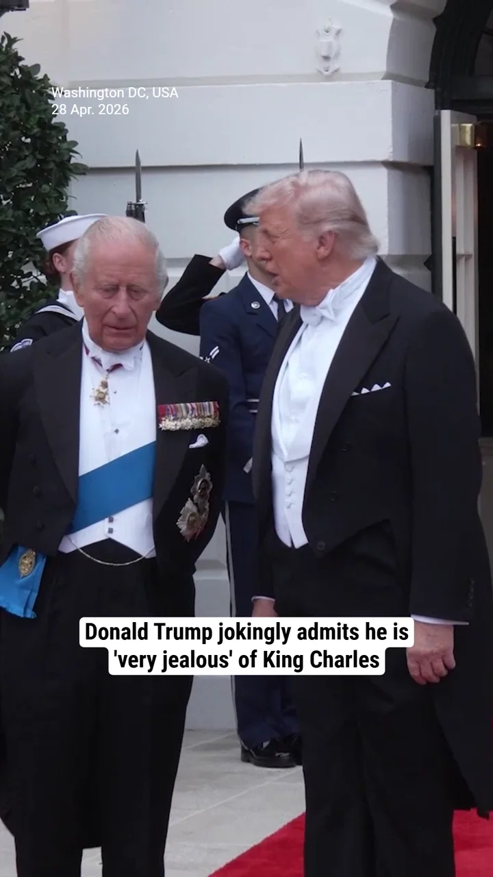 Watch: Donald Trump jokingly admits he is 'very jealous' of King Charles