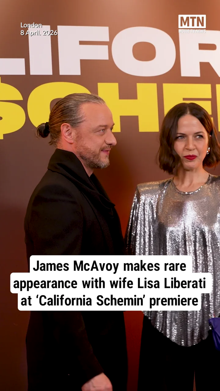James McAvoy makes rare appearance with wife Lisa Liberati at 'California Schemin' premiere
