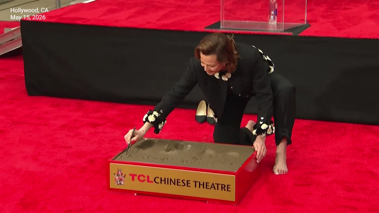 Pedro Pascal sweetly hypes up Sigourney Weaver at her TCL Hand and Footprint Ceremony
