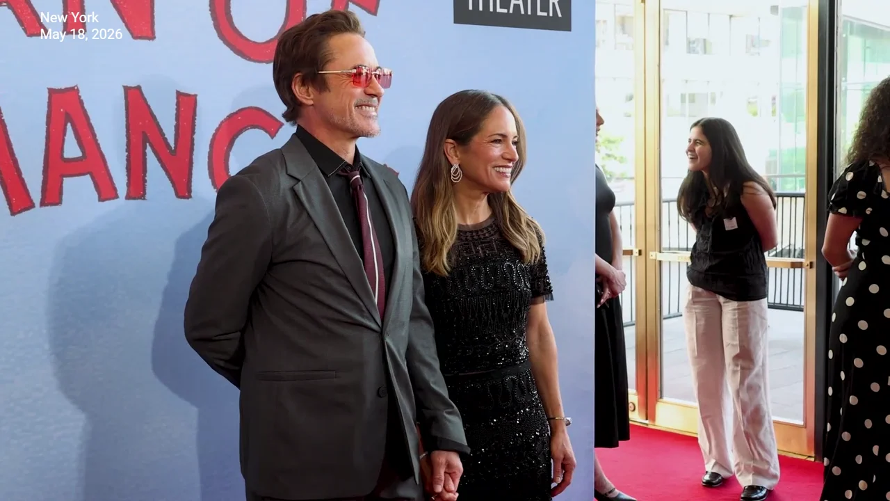 Robert Downey Jr. pranks photographer, kisses 'Vision' star Paul Bettany at chaotic Lincoln Center Spring Gala