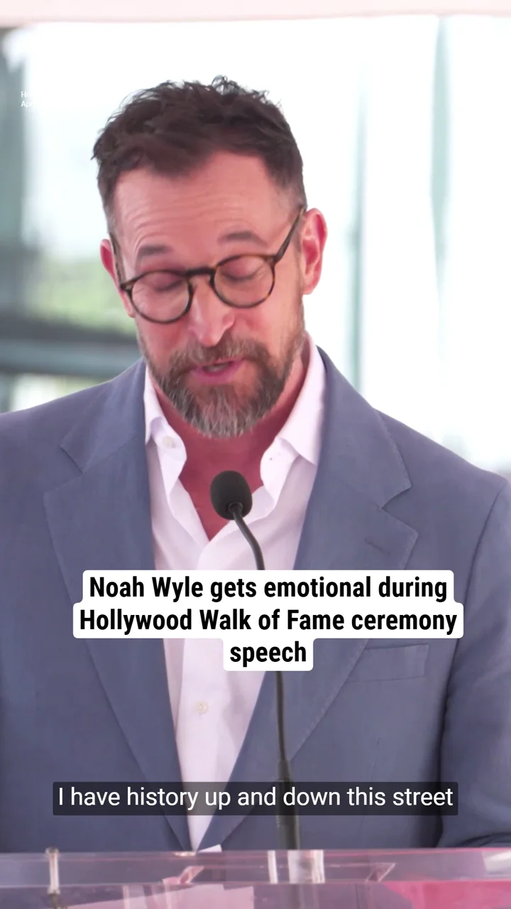 Noah Wyle gets emotional during Hollywood Walk of Fame ceremony speech