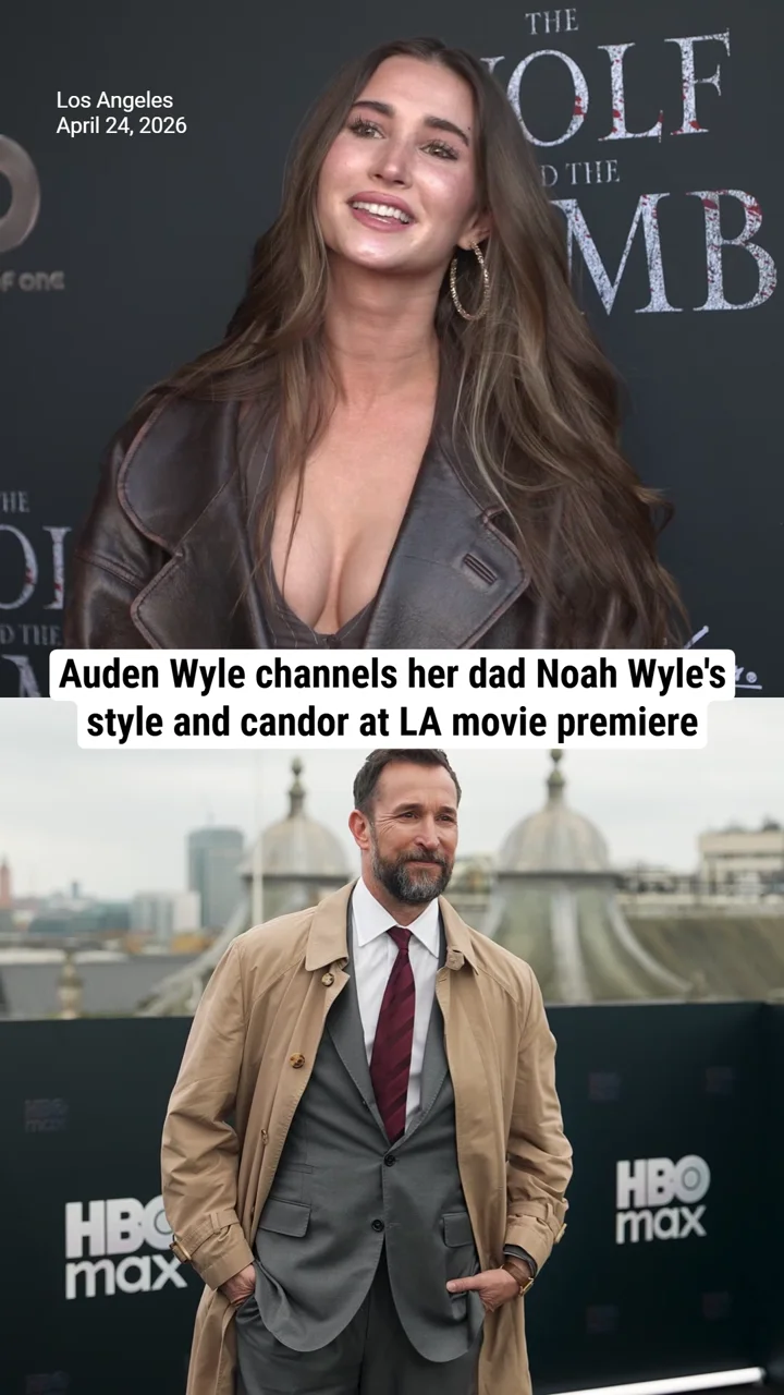 Auden Wyle channels dad Noah Wyle's style and candor at the 'The Wolf And The Lamb' premiere