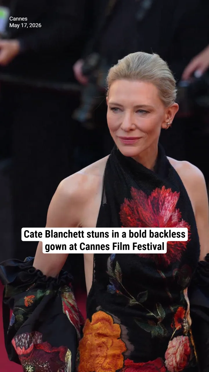 Cate Blanchett stuns in a bold backless gown at Cannes Film Festival