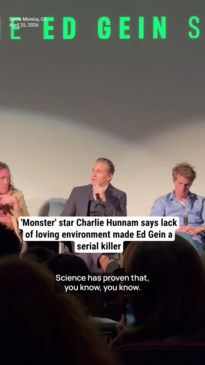 'Monster' star Charlie Hunnam says lack of loving environment made Ed Gein a serial killer