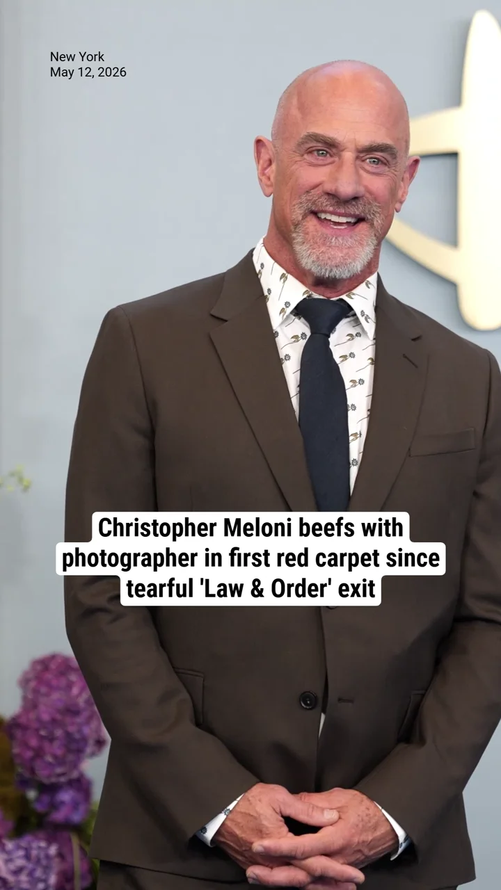 Christopher Meloni beefs with photographer in first red carpet since tearful 'Law & Order' exit