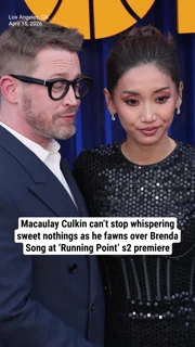 Macaulay Culkin can’t stop whispering sweet nothings as he fawns over Brenda Song at ‘Running Point’ s2 premiere