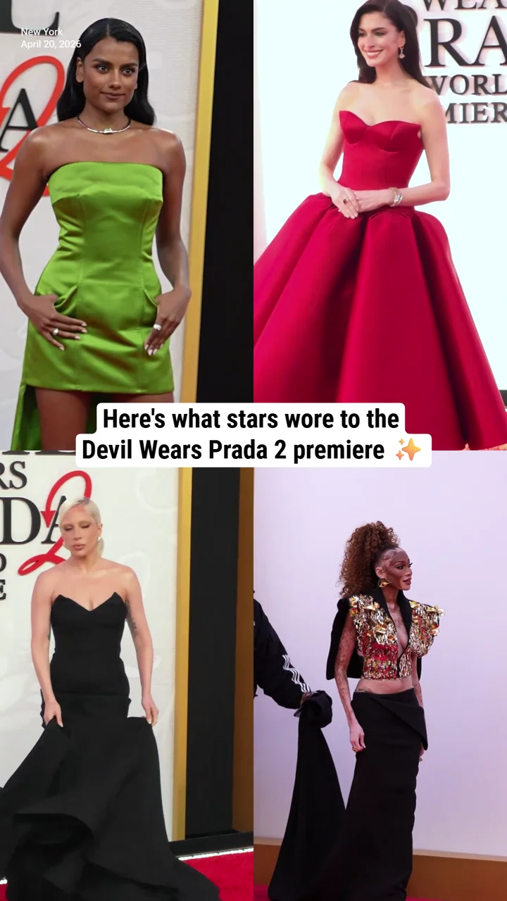 Here's what stars wore to the Devil Wears Prada 2 premiere ✨