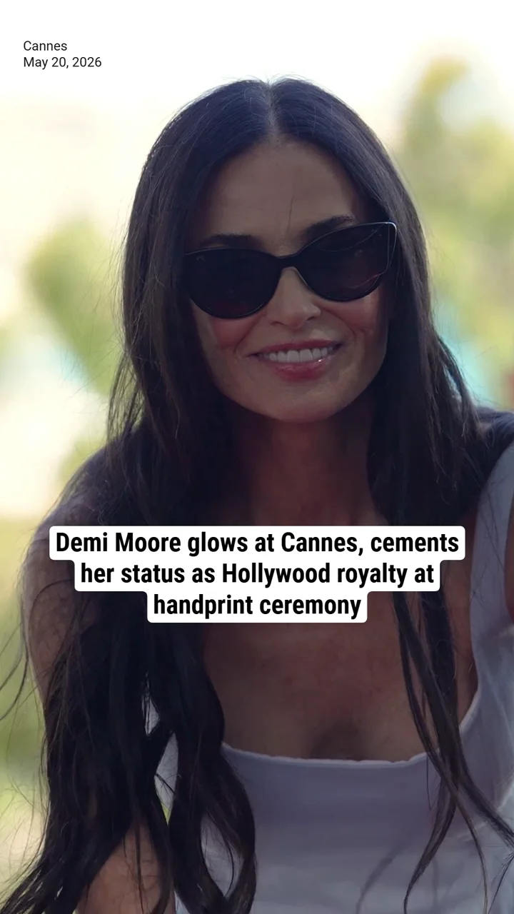 Demi Moore glows at Cannes, cements her status as Hollywood royalty at handprint ceremony