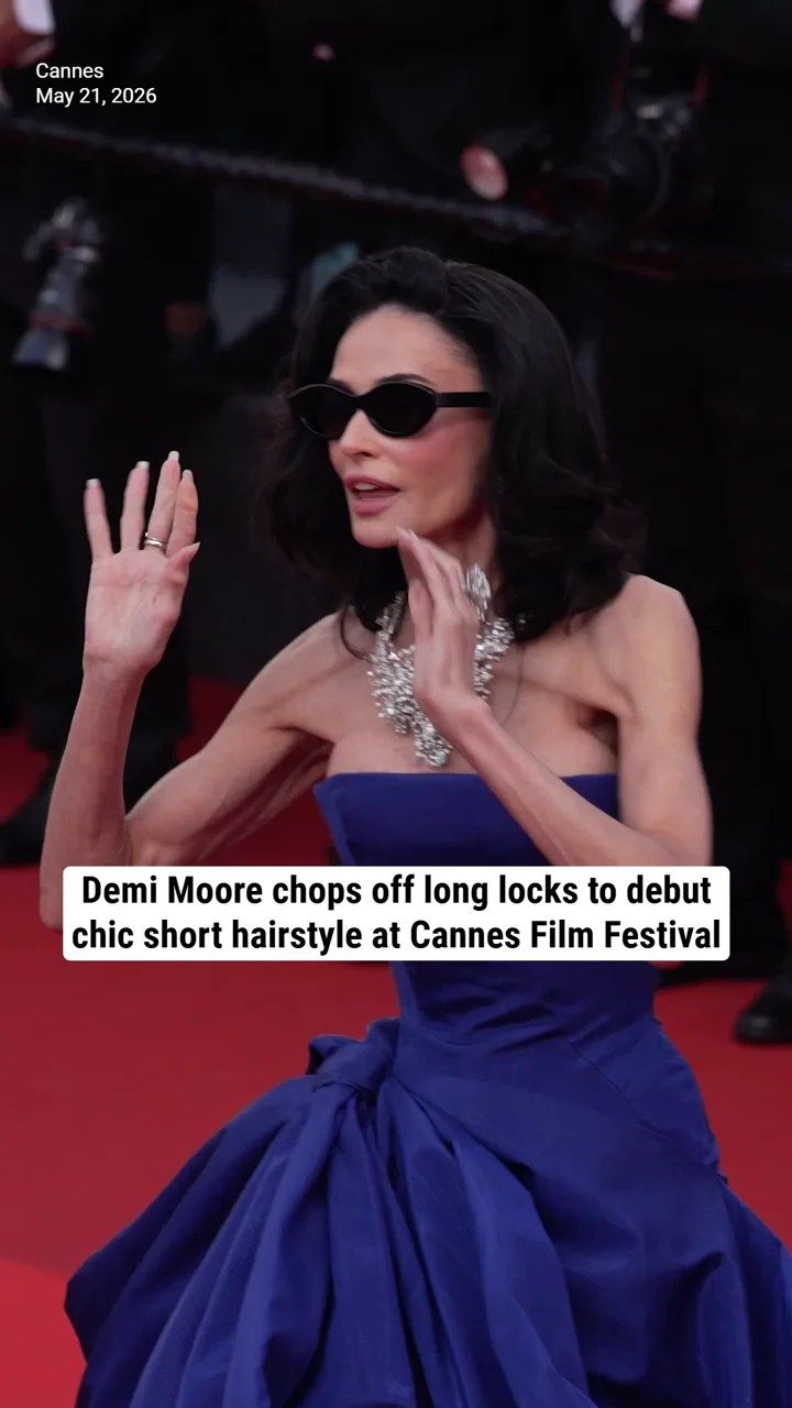 Demi Moore chops off long locks to debut chic short hairstyle at Cannes Film Festival