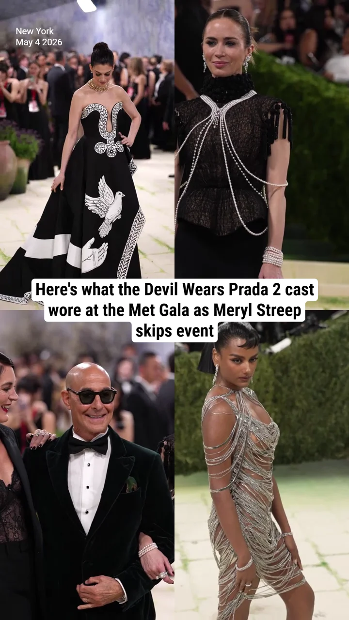 Here's what the Devil Wears Prada 2 cast wore at the Met Gala as Meryl Streep skips event