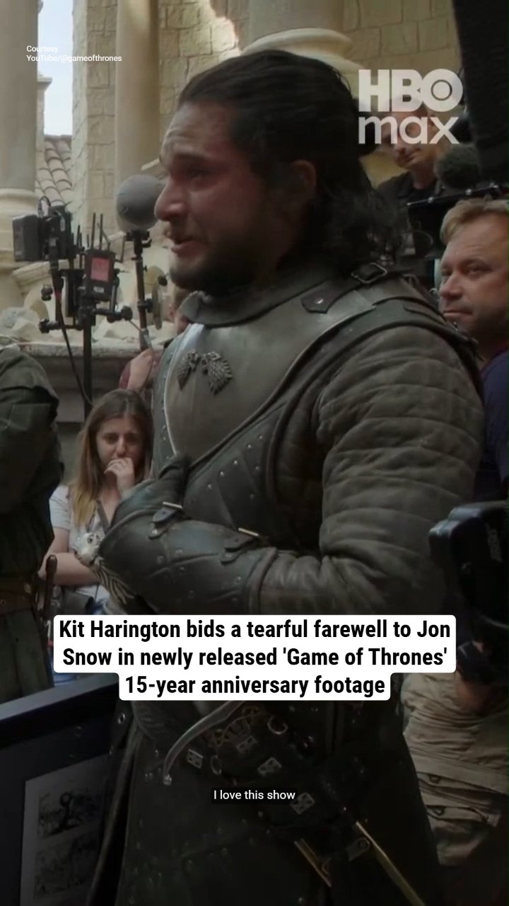 Kit Harington cries in painful farewell to Jon Snow in 'Game of Thrones' 15-year anniversary footage