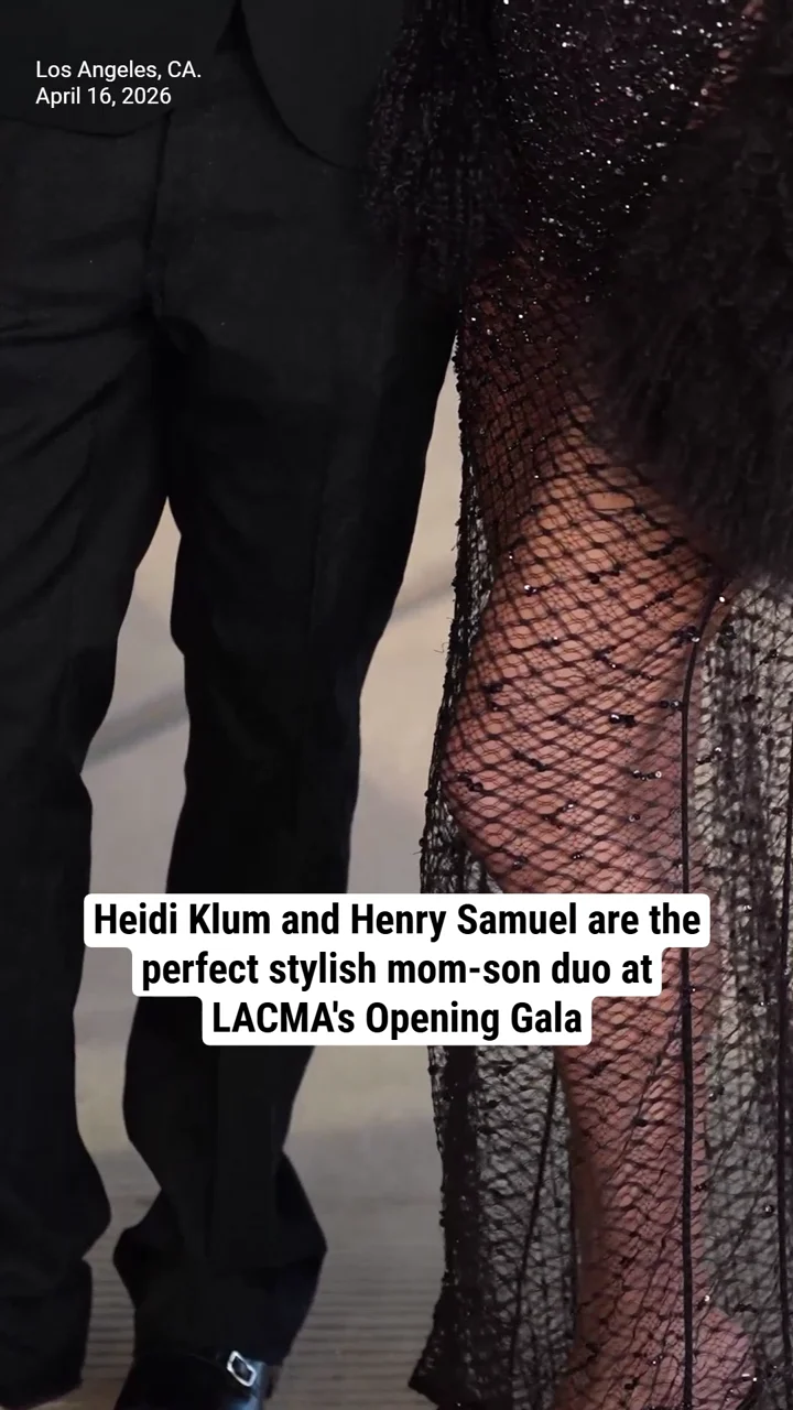 Heidi Klum and Henry Samuel are the perfect stylish mom-son duo at LACMA's Opening Gala