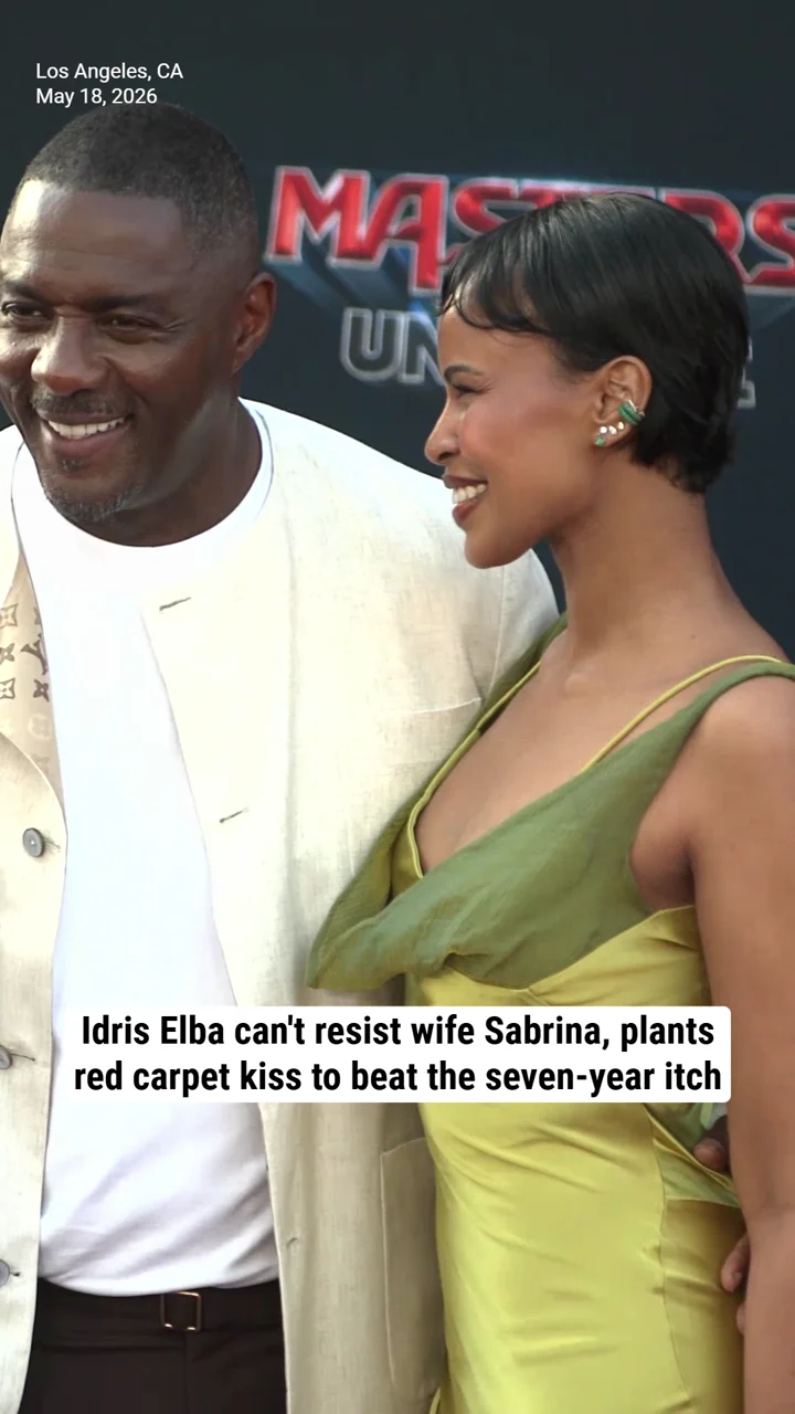 Idris Elba can't resist wife Sabrina, plants red carpet kiss to beat the seven-year itch