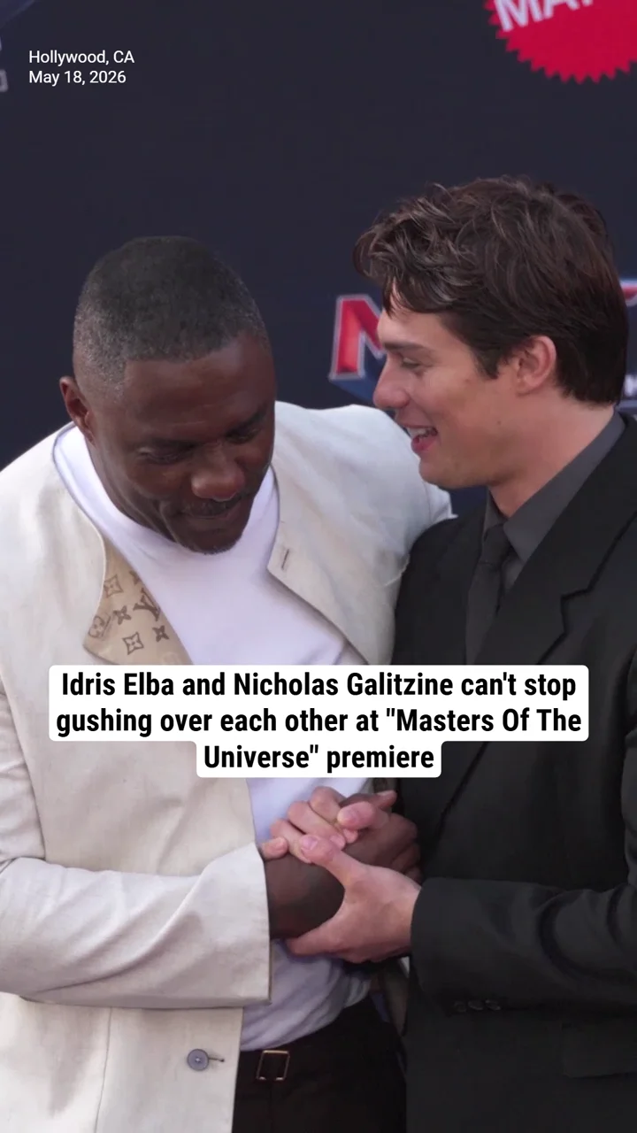 Idris Elba and Nicholas Galitzine can't stop gushing over each other at "Masters Of The Universe" premiere