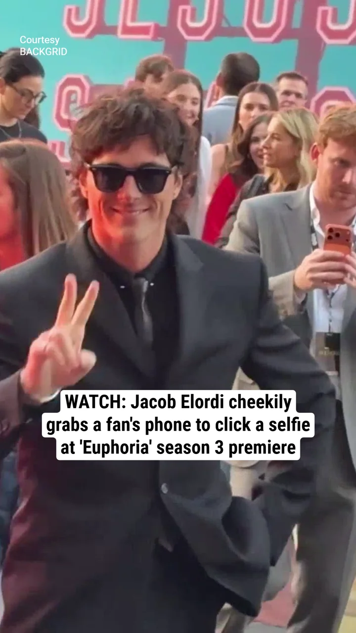 WATCH: Jacob Elordi cheekily grabs a fan's phone to click a selfie at 'Euphoria' season 3 premiere