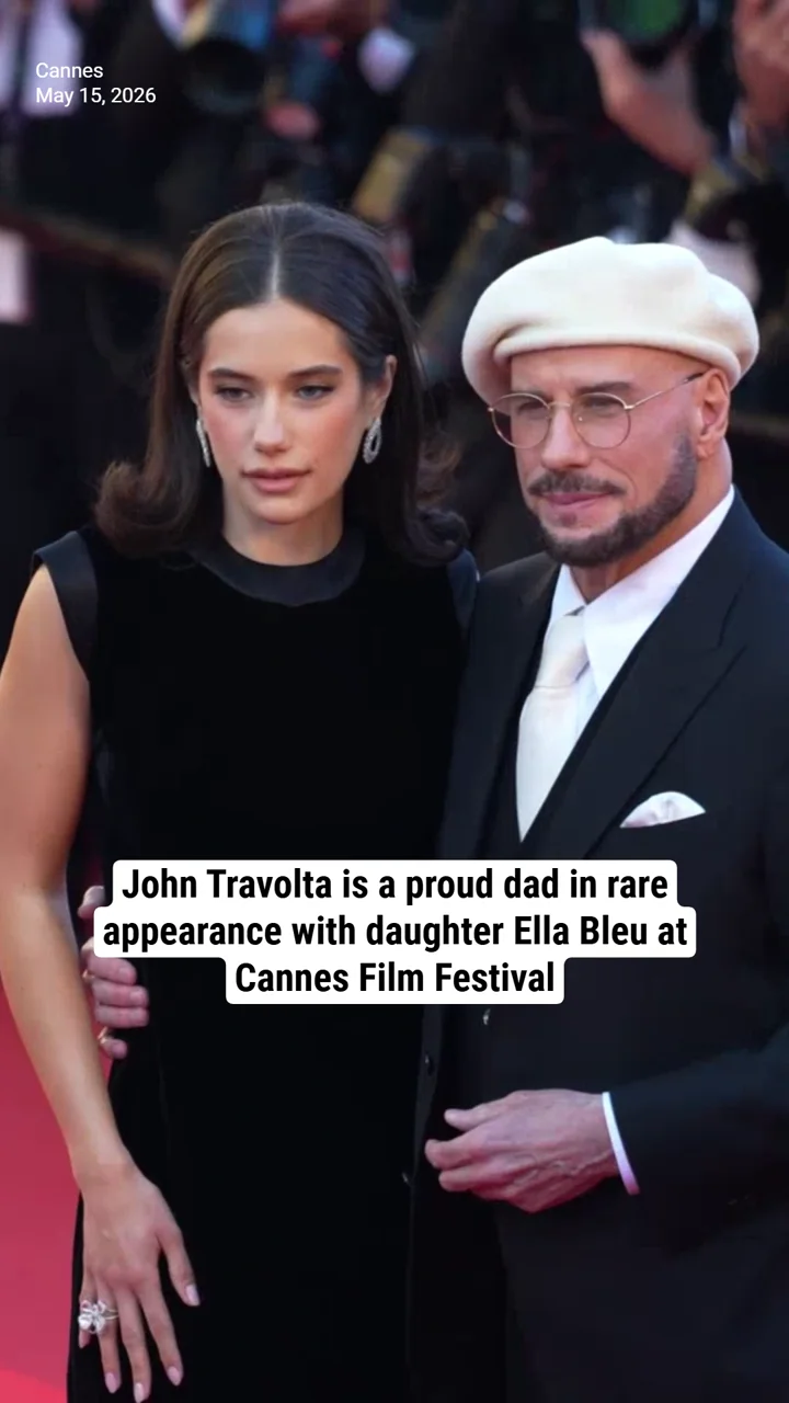 John Travolta is a proud dad in rare appearance with daughter Ella Bleu at Cannes Film Festival