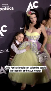 Julia Fox's adorable son Valentino steals the spotlight at the ACE Awards