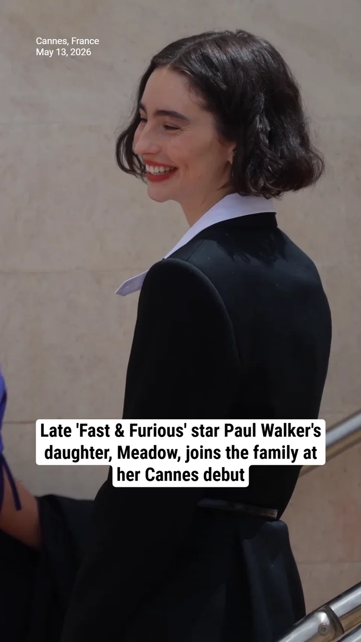 Late 'Fast & Furious' star Paul Walker's daughter, Meadow, joins the family at her Cannes debut