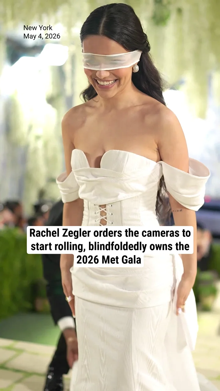 Rachel Zegler orders the cameras to start rolling, blindfoldedly owns the 2026 Met Gala