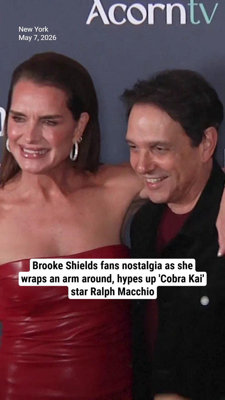 Brooke Shields fans nostalgia as she wraps an arm around, hypes up 'Cobra Kai' icon Ralph Macchio