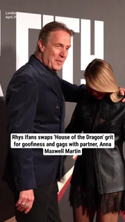 Rhys Ifans swaps 'House of the Dragon' grit for goofiness and gags with partner, Anna Maxwell Martin