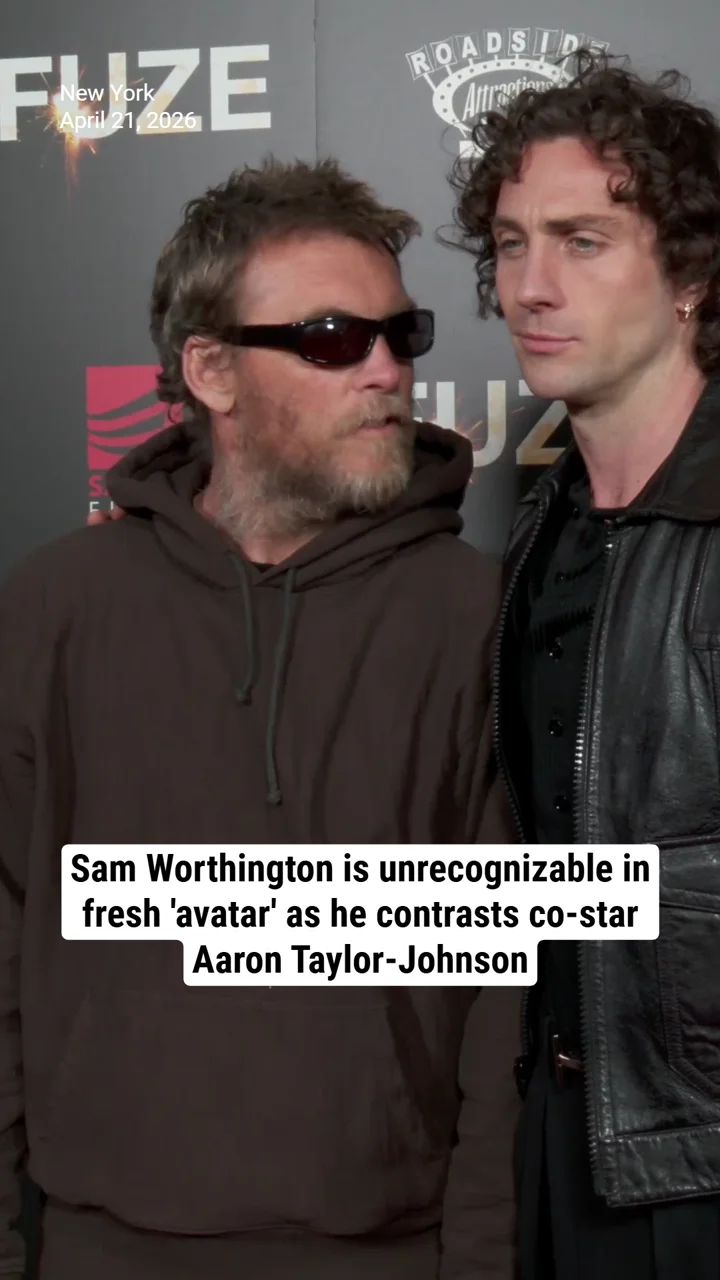 Sam Worthington is unrecognizable in fresh 'avatar' as he contrasts co-star Aaron Taylor-Johnson