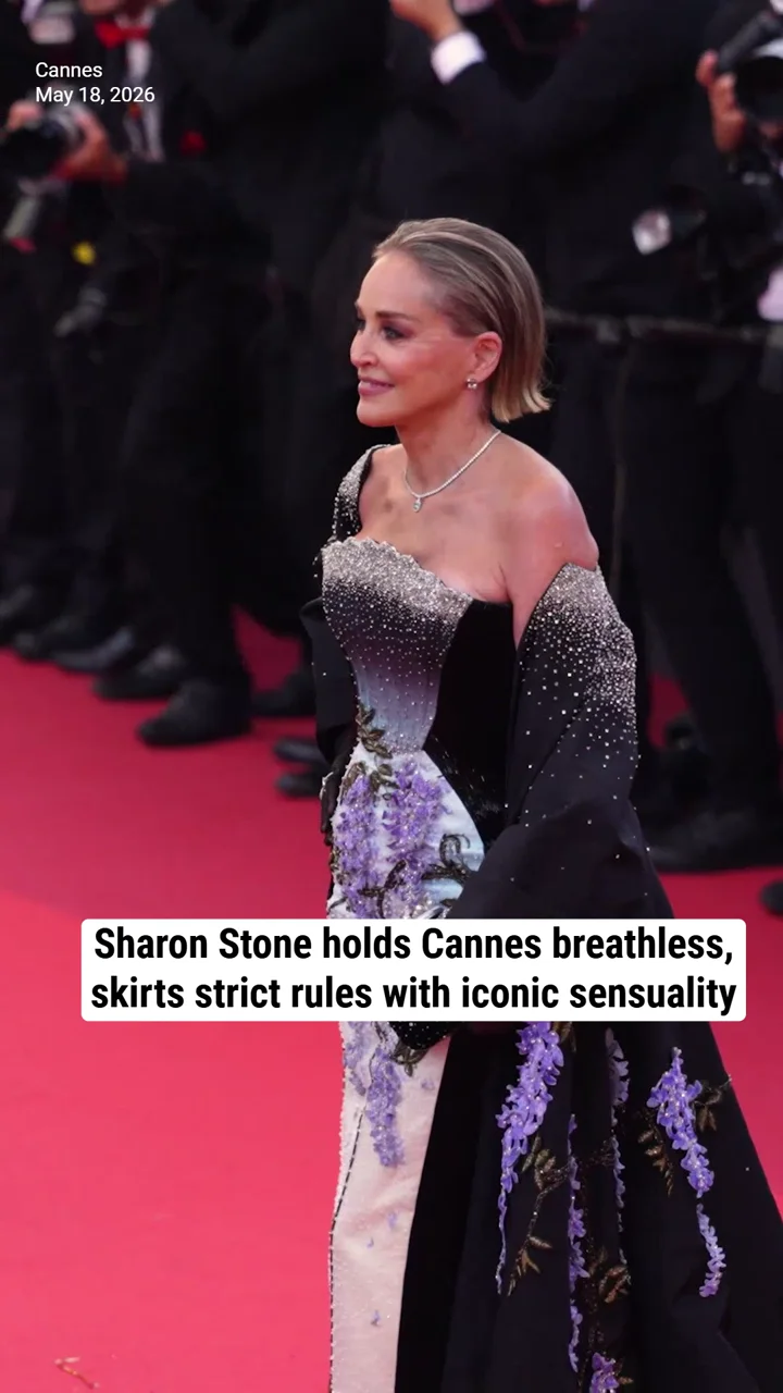 Sharon Stone holds Cannes breathless, skirts strict rules with iconic sensuality