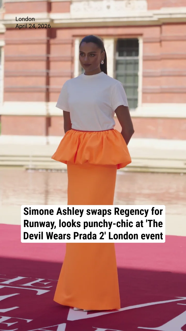 Simone Ashley swaps Regency for Runway, looks punchy-chic at 'The Devil Wears Prada 2' London event