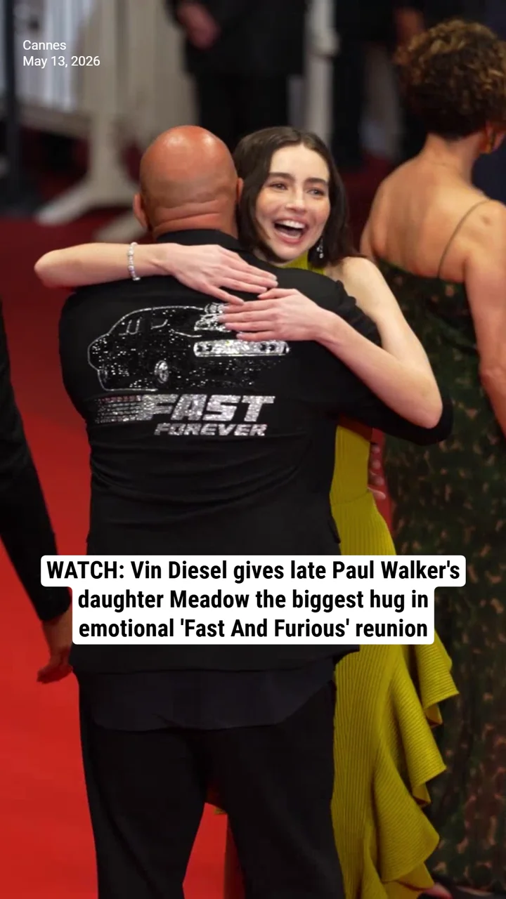WATCH: Vin Diesel gives late Paul Walker's daughter Meadow the biggest hug in emotional 'Fast And Furious' reunion