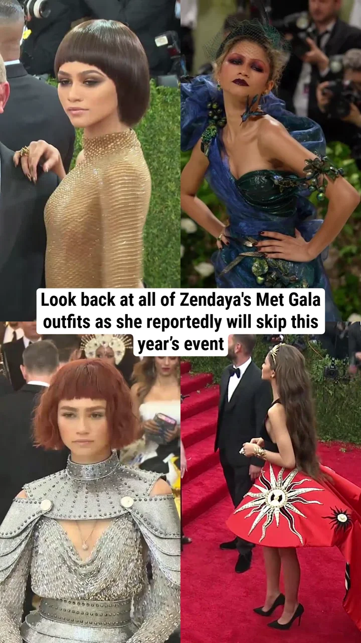 Look back at all of Zendaya's Met Gala outfits as she reportedly will skip this year’s event