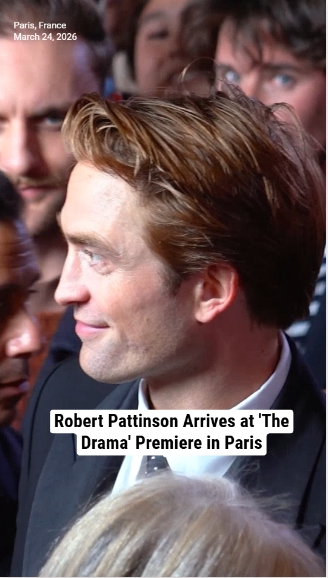 Robert Pattinson Arrives at 'The Drama' Premiere in Paris
