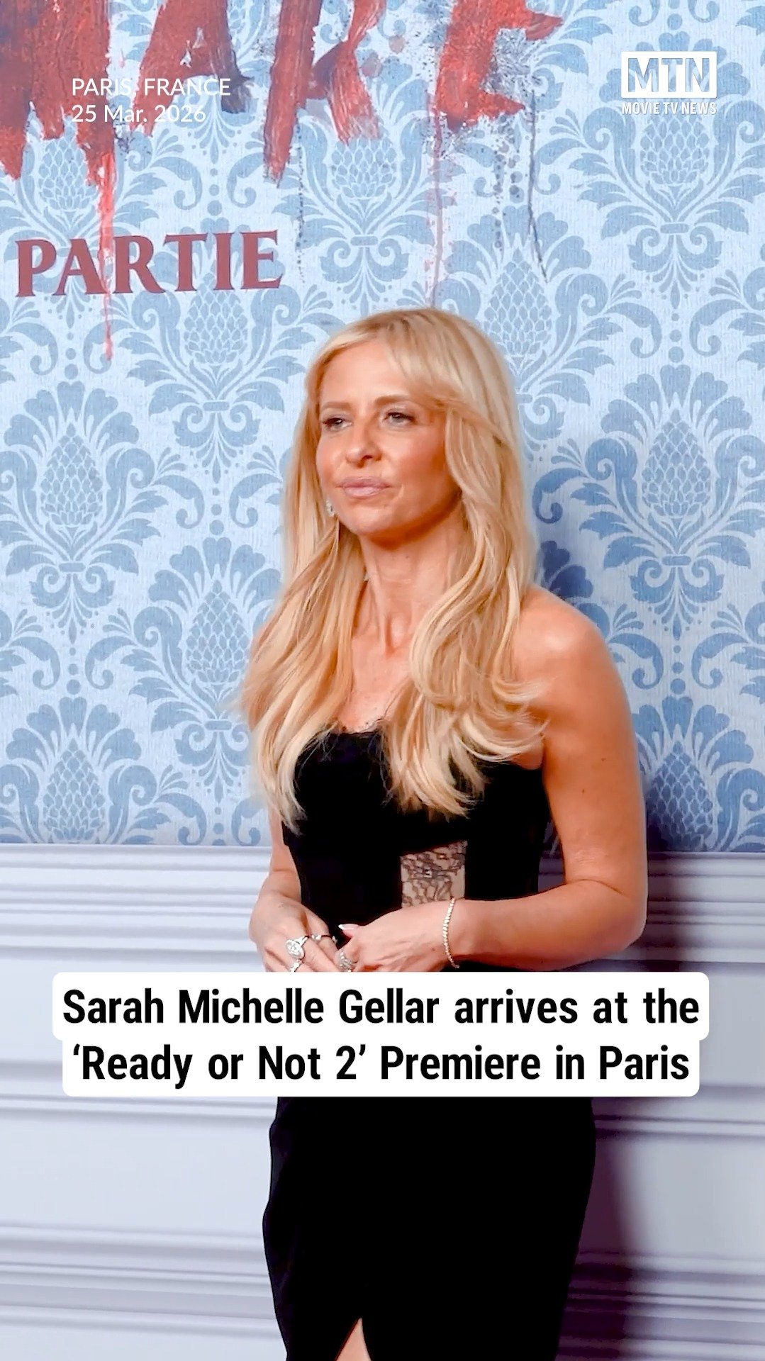 Sarah Michelle Gellar arrives at the ‘Ready or Not 2’ Premiere in Paris