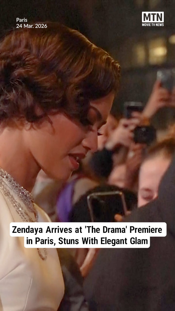 Zendaya Arrives at 'The Drama' Premiere in Paris, Stuns With Elegant Glam