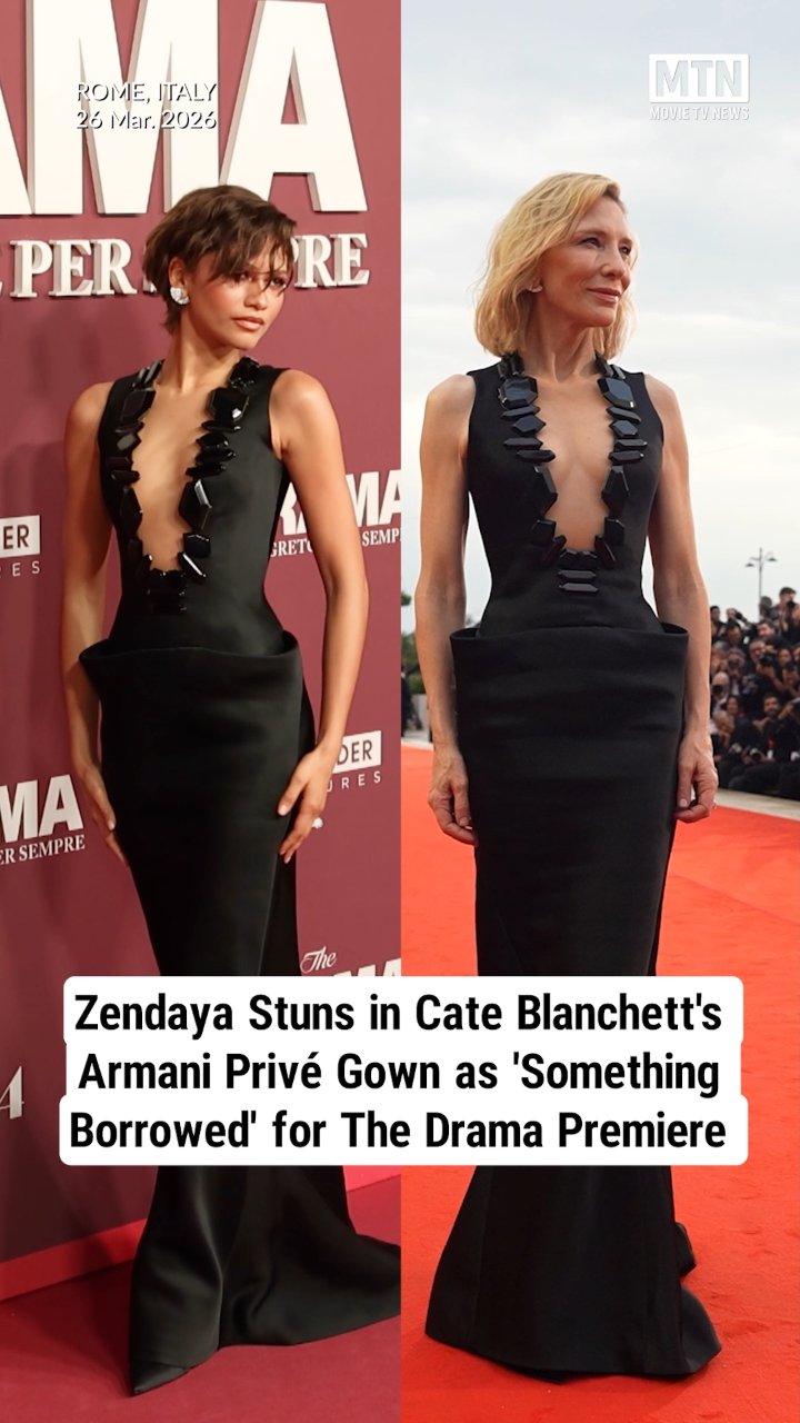 Zendaya Stuns in Cate Blanchett's Armani Privé Gown as 'Something Borrowed' for The Drama Premiere