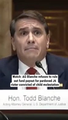 Watch: AG Blanche refuses to rule out fund payout for pardoned J6 rioter convicted of child molestation