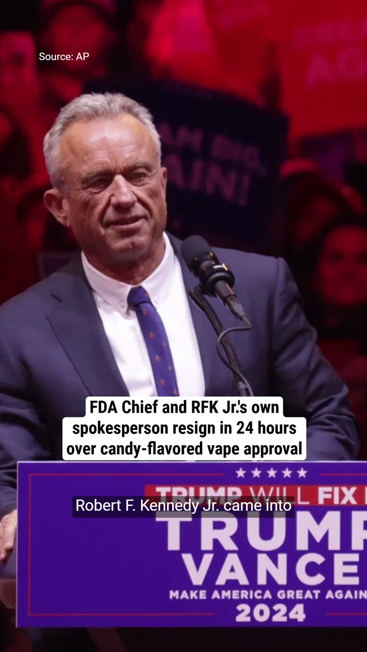 FDA Chief and RFK Jr.'s own spokesperson resign in 24 hours over candy ...
