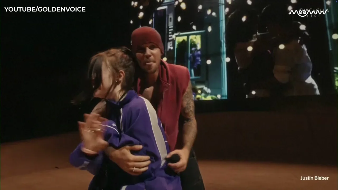 Watch Justin Wrap His Arms Around Billie Eilish After She Joins Him On Stage At Coachella 2026