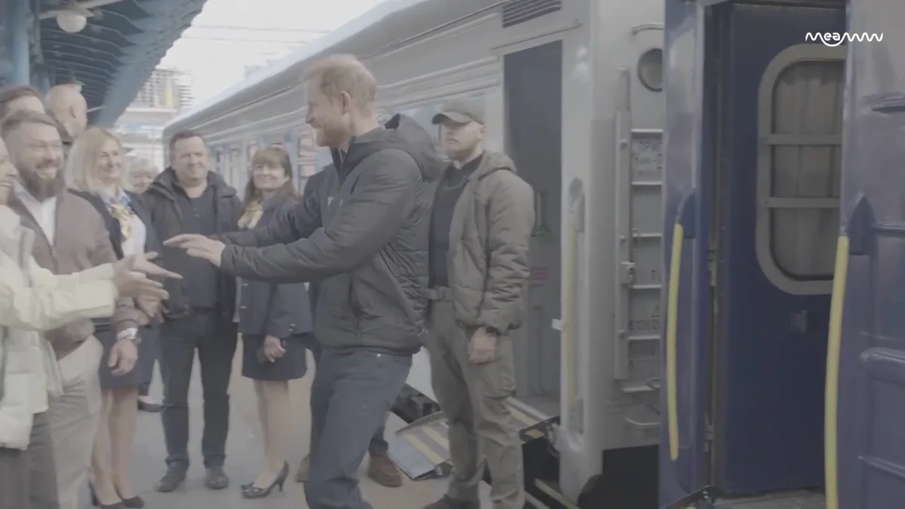 Watch: Prince Harry in High Spirits as He Arrives in Kyiv, Ukraine During Surprise Visit