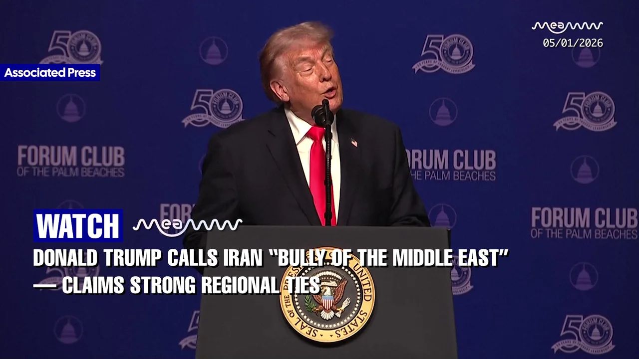"Iran Is the Bully of the Middle East" - Trump Boasts America's Most Powerful Alliances While Slamming Tehran
