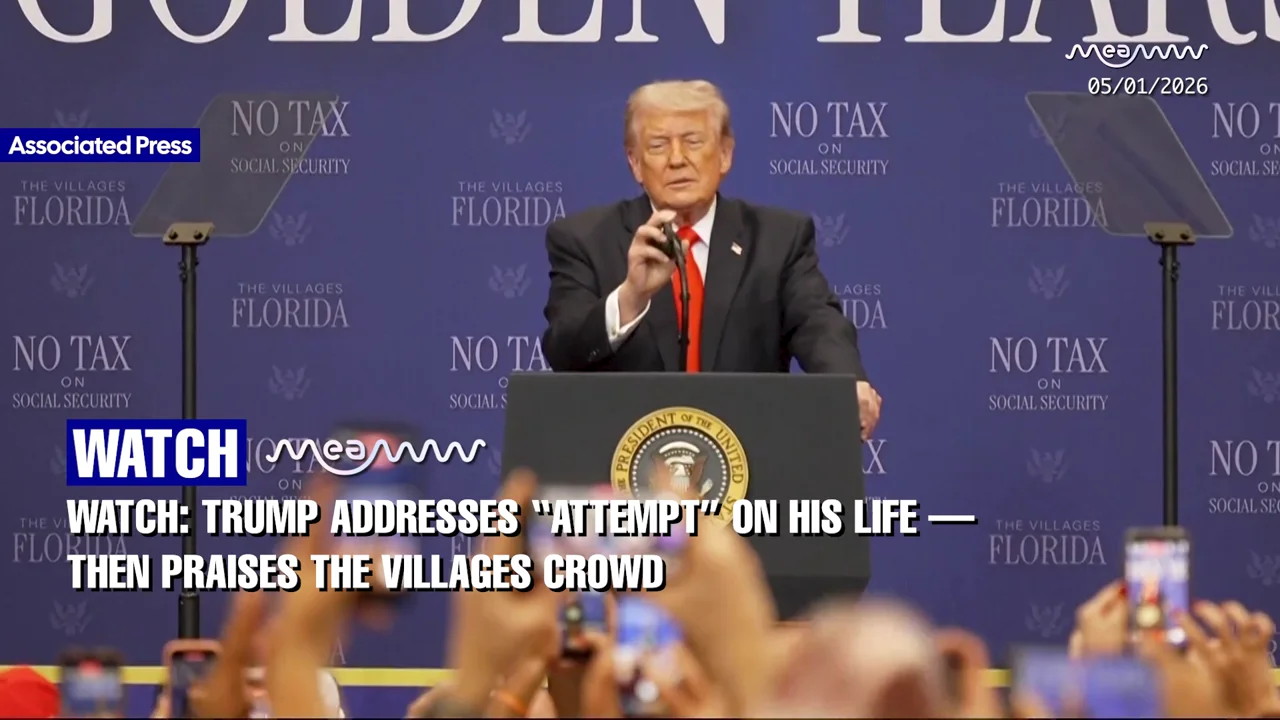 WATCH: Trump Jokes About Assassination Attempts at The Villages Rally in Explosive Crowd Reaction