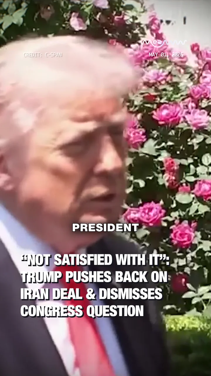 “Not Satisfied With It”: Trump Pushes Back on Iran Deal & Dismisses Congress Question