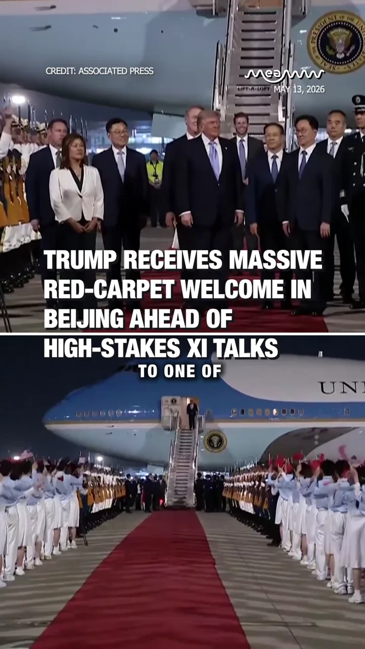 Trump Receives Massive Red-Carpet Welcome in Beijing Ahead of High-Stakes Xi Talks