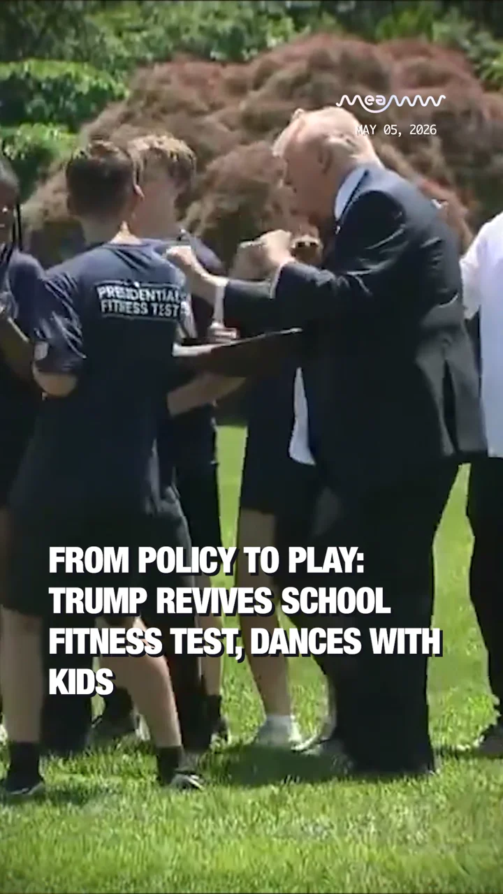 From Policy to Play: Trump Revives School Fitness Test, Dances with Kids